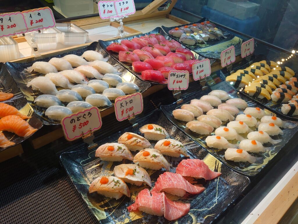 唐戸市場の寿司