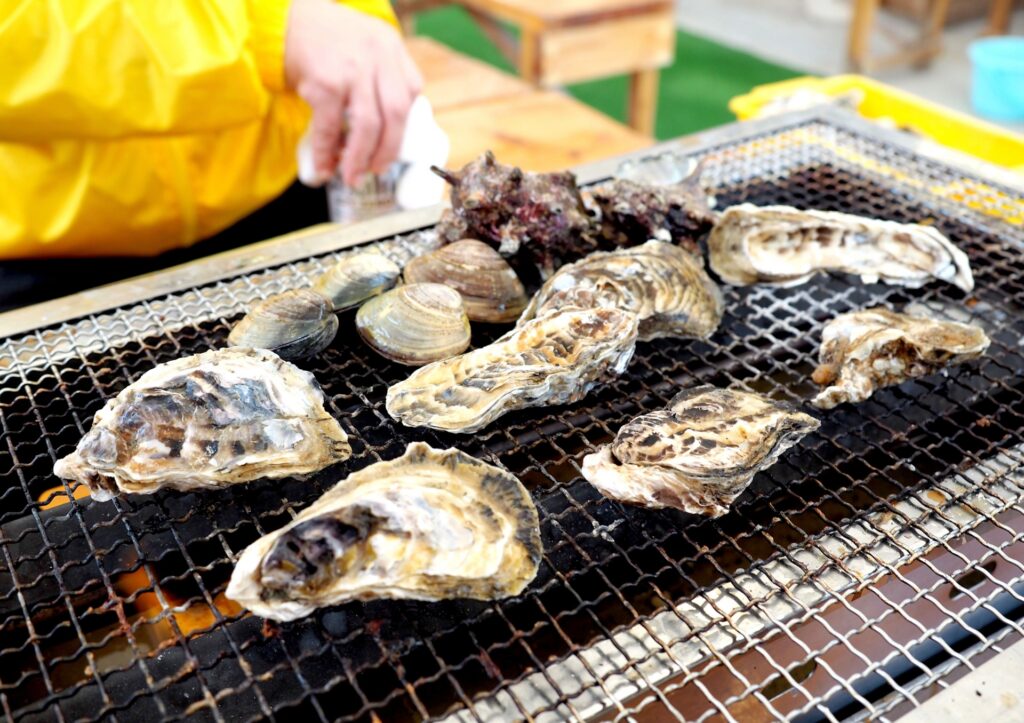 糸島の牡蠣小屋